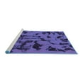 thumbnail image 2 of Ahgly Company Machine Washable Indoor Rectangle Abstract Blue Modern Area Rugs, 7' x 10', 2 of 4