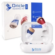 Oricle 2.0 Hearing Aids for Seniors with Advanced Noise Cancellation - Easy Volume Control with Portable Charging Case