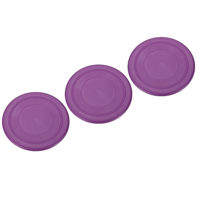 Unique Bargains 7 Inch Flying Disc, TPR Flying Discs Soft Waterproof for Adults Dog Outdoor Playing Sport Game, Purple 3Pcs