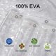 thumbnail image 3 of Shower curtain anti-mold with weight magnet below, transparent 3D cubic Eva waterproof antibacterial, 3 of 4