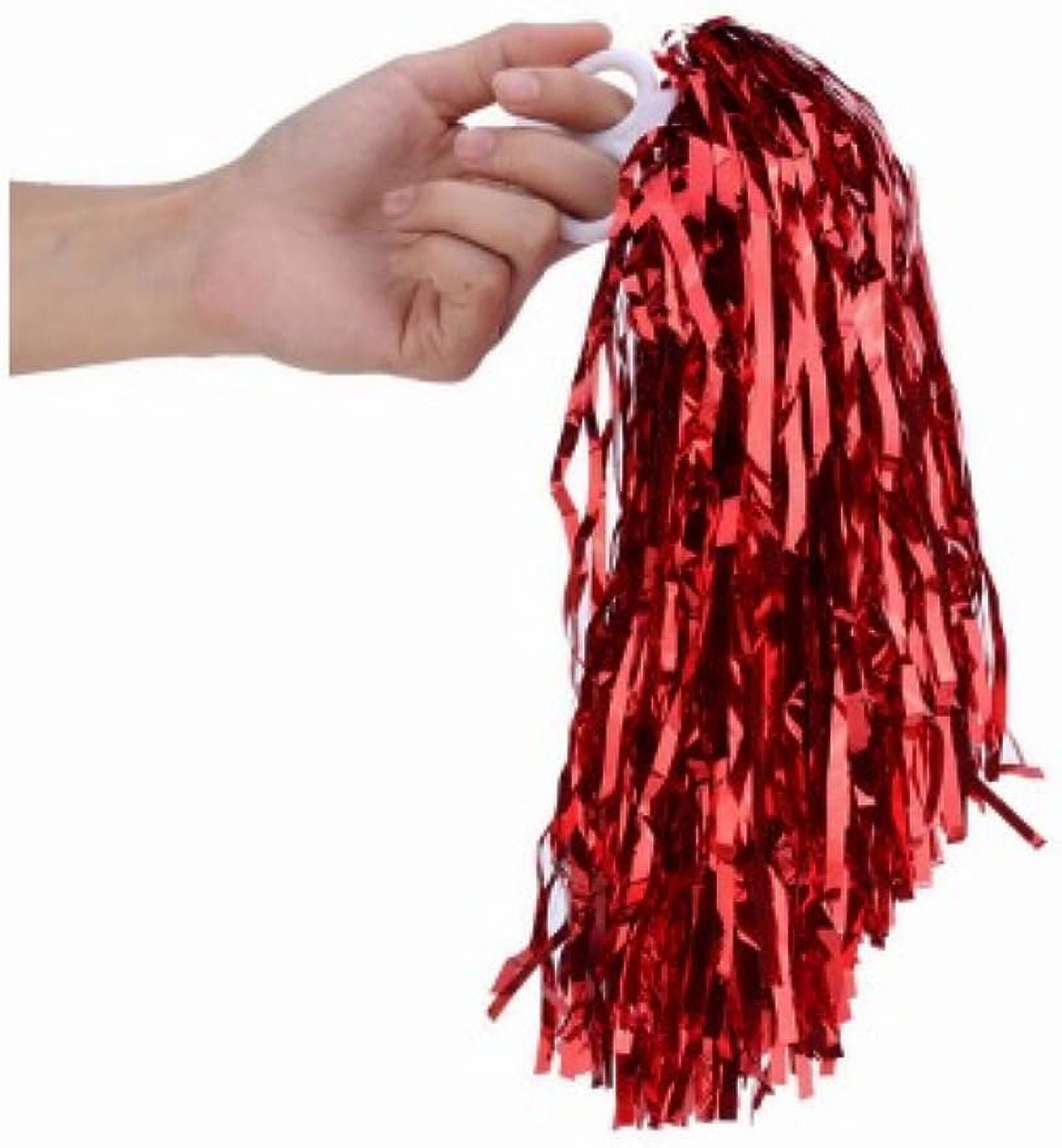 LINLIN Cheerleading Poms,Cheering Squad Hand Flowers 6pcs 7 Colors Cheerleader Pom Poms Squad Cheer Sports Party Dance Useful Accessories