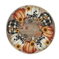 thumbnail image 2 of QIPOPIQ Floral Pumpkin Round Fall Placemats, Thanksgiving Round Table Mats for Dining Decoration, 2 of 6