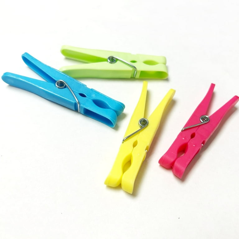 AllTopBargains 8 PC Bag Clips Food Chip Assorted Size Multi Purpose Clothespin Mini Clip Crafts