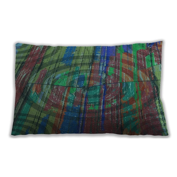 Ahgly Company Outdoor Rectangular Contemporary Lumbar Throw Pillow, 13 inch by 19 inch