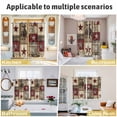 thumbnail image 6 of Texas Star Vintage Kitchen Curtains Short 54 Inch Length, Western Cowboy Country Wooden Grommet Top Bedroom Living Room Curtains, Light Filtering Cafe Curtain Drapes 2 Panels Set 84''x54'', 6 of 9
