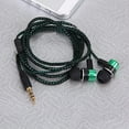 thumbnail image 3 of Braided Wire Sport Stereo Bass In-ear Headset Earphone for Phone PC,Green, 3 of 8