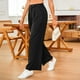 thumbnail image 5 of WILLBEST Pantalones Casuales para Mujer, Cómodos Pantalones de Yoga para Correr, Holgados y Deportivos con Bolsillos para Uso Diario y Ejercicio. Extra Chica, 5 of 5