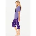 thumbnail image 3 of Dreams & Co. Plus Size 2-Piece Capri Cotton PJ Set, 3 of 6