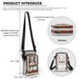 thumbnail image 6 of HELLHERO Snowman Christmas Adjustable Strap Travel Crossbody Purse for Adults, Outdoor Travel, 6 of 7