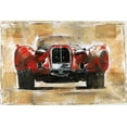 thumbnail image 2 of Wiley, Marta G. 24x17 Gold Ornate Wood Framed with Double Matting Museum Art Print Titled - Vintage Red, 2 of 4