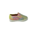 thumbnail image 3 of Toddler/Baby Girls Rhinestone Flat Slip On Sneakers, Pink Tie Dye, 6 Toddler, 3 of 3