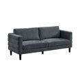 thumbnail image 4 of K-Living Brayden Loveseat In Charcoal Grey Fabric Upholstery, 4 of 6
