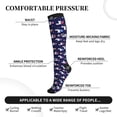 thumbnail image 4 of Picia Lama in Space Printed Sports Compression Socks - 15-20mmHg Graduated Compression, High-Performance Soft and Breathable Socks for Men and Women, 4 of 5