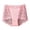 Pink, variant on Ashirexll Plus Size Underwear for Women, Ladies Underwear Panties, French Lace Sheer Mesh Cropped Low Waist Body Shaping Underwear