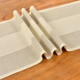 thumbnail image 6 of Wracra Cotton Linen Macrame Table Runner, Light Coffee, 13"×108", 6 of 7