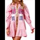 thumbnail image 1 of Vestido Camisero de Cascanueces para Mujer, con Brillo Navideño, Sudadera de Papá , Minivestido Tipo Suéter Rosa XXXL, 1 of 8