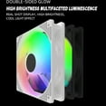 thumbnail image 1 of Naierhg Cooling Fan Low Noise Heat Dissipation High-Air Volume High-speed Rapid Cooling LED Light PC Computer Case Cooling Fan White, 1 of 7