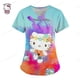 thumbnail image 3 of Camiseta de uniforme para mujer 2023, camisetas de Hello Kitty, uniforme de enfermera, bolsillo, Hello Kitty, cuello en V, ropa para mujer, tops, top de hospital, 3 of 5