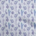 thumbnail image 1 of oneOone Velvet Medium Blue Fabric Cactus Craft Projects Decor Fabric Printed By The Yard 58 Inch Wide, 1 of 5