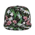 thumbnail image 2 of Haiem Lilies Flowers Classic Snapback Cap Flat Bill Hat Baseball Cap Adjustable Size Cotton Dad Hat, 2 of 9