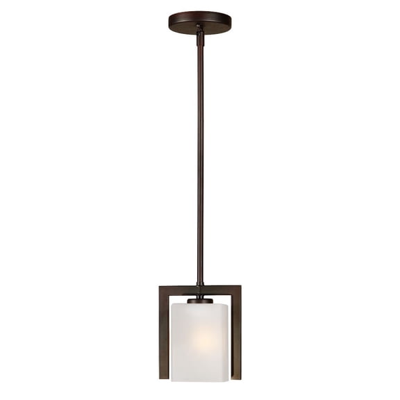 2569-01-32-Forte Lighting-Aria - 1 Light Mini Pendant-7.75 Inches Tall and 4 Inches Wide-Antique Bronze Finish