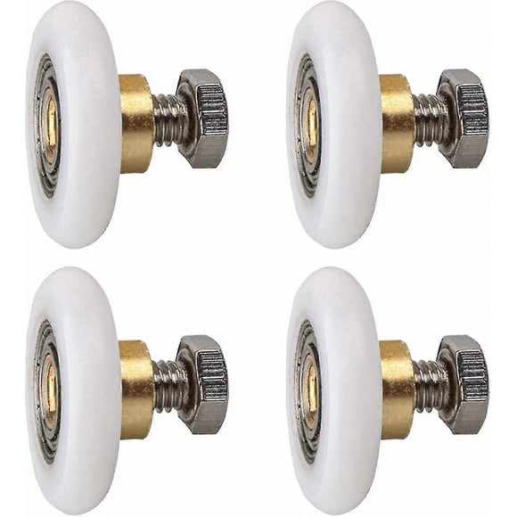 Sliding Shower Door Rollers, 4pcs Replacement Wheels for Shower Enclosures (20mm Diameter)