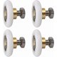 thumbnail image 1 of Sliding Shower Door Rollers, 4pcs Replacement Wheels for Shower Enclosures (20mm Diameter), 1 of 5