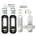 thumbnail image 7 of MUTEX Combination Door Lock MX250 Mechanical Keyless Surface Mount Deadbolt - Satin Chrome, 7 of 7