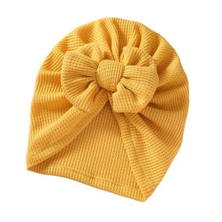 

KelaJuan Newborn Baby Turban Hat Classic Bow Knot Beanie Cap Stretchy Head Wrap for Infants