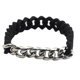 thumbnail image 2 of Brazalete de silicona Yinane de moda material acero Inoxidable de Cadena de Motocicleta 2 Colores 190 mm plata negro, 2 of 7