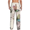 thumbnail image 3 of Balery Flying Butterflies-1 print Men's Pajama Pants,Ultra Lightweight Pjs,Lounge Pant-X-Large, 3 of 9