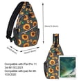 thumbnail image 4 of Mosiso Polyester Sling Bag Backpack Travel Hiking Outdoor Sport Crossbody Shoulder Bag Multipurpose Daypack for Women Men, 4 of 7