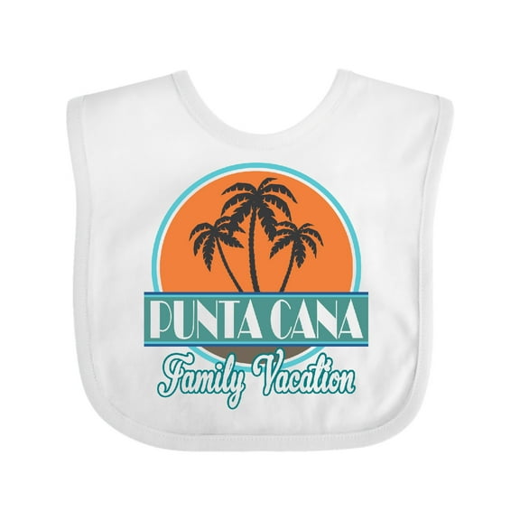 Inktastic Punta Cana Family Vacation Matching Boys or Girls Baby Bib