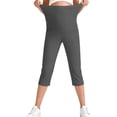thumbnail image 6 of Purcolt Womens Maternity Leggings Stretchy Over The Belly Workout Yoga Capris Buttery Soft Tummy Control Cropped Pregnancy Pants with Pockets, 6 of 8