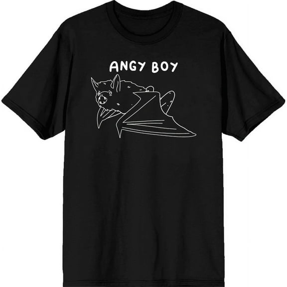 Halloween Angry Boy Men's Black Crew Neck Short Sleeve Tee-XXL