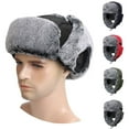 thumbnail image 2 of CNKOO Trapper Hat Plush Adjustable Belt Design Reusable Unisex Ear Flap Winter Bomber Hat for Daily Life, 2 of 10