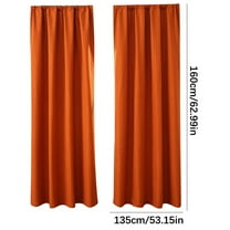 Leodye Blackout Curtains for Bedroom - Light Blocking 2 Panels Set Linen Drapes, thermal Insulated Room Darkening Curtains, Linen Textured for Living Room-62.99*53.15in