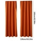 thumbnail image 2 of Cortinas de Aislamiento Térmico y Ahorro de Energía: 2 piezas Cortinas de Sedá de Color Sólido Escandinavo Naranja Totalmente Opacas para Dormitorio y Cocina 135*160cm, 2 of 2