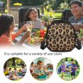 thumbnail image 6 of Uourmeti Insulated Kids Insulated Lunch Bag for Daily Use School, Premium Fabric Lightweight Design Cooler Tote Bag, Leopard Print with Glitter Accents, 6 of 6