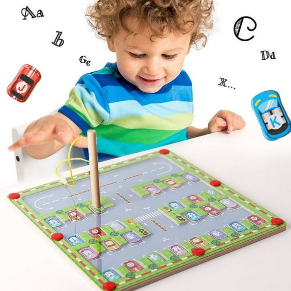 Jouets Éducatifs en Bois Magnétiques pour Enfants, Tri des Déchets Magnétiques, Éducation Précoce