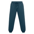 thumbnail image 4 of NAISIBABY Boys Girls Sweatpants, Drawstring with Pockets Tapered Leg Loose Casual Jogger Pants Light Blue Size 11T, 4 of 9