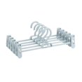 thumbnail image 3 of 10pcs Pants Hangers Plastic Space Saving Non-Slip Skirt Hangers with Clips, 3 of 3