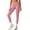 Pink, variant on Women's High Waisted Yoga Leggings Stretchy Tummy Control Workout Running Gym Athletic Pants Soft Comfy Casual Daily Wear