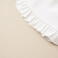 thumbnail image 4 of kpoplk Baby Girl Clothes Toddler Girl Summer Outfits Sleeveless Ruffle Halter Tops Wide Leg Shorts Kids Clothing Set Size 6-7 Years,Blue, 4 of 9