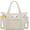 Beig, variant on Small Travel Gym Duffel Bag for Women, Weekender Overnight Bag | , Nylon, Personal Item Carry Bags, for Airplanes, , , Fitness, Dance, Mommy Tote