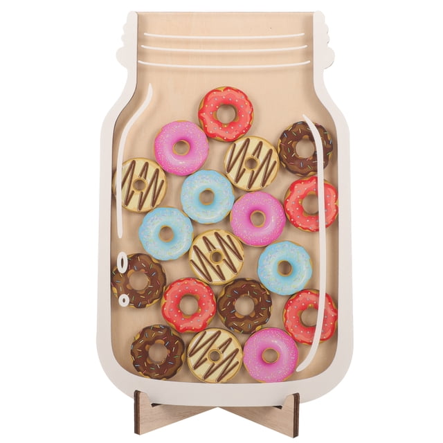Miangastore 1 Ensemble Pot de Récompense pour Salle de Classe Pot de Récompense Dessin Animé Pot de Récompense pour Enfants Pot de Récompense en Bois avec Jetons