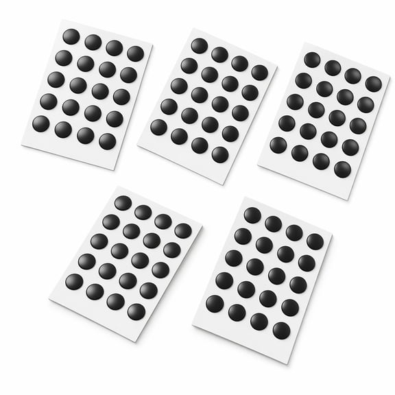Stcellnmex 100 Pack Black Speed Mouse Skates Abrasion Resistant Smooth Glide Mouse Feet For Glass Cloth Mouse Pads 5 Sheet