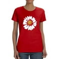 thumbnail image 1 of Colored Stamp Style Daisy Flower Women T-Shirt, Female 3X-Large, 1 of 4