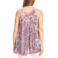 thumbnail image 2 of Sakkas Bohemian Summer Sleeveless Blouse - Mauve - One Size, 2 of 5