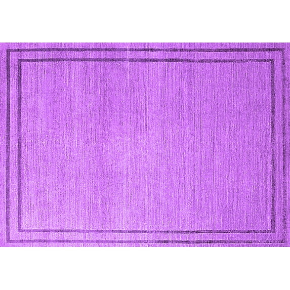Ahgly Company Indoor Rectangle Oriental Purple Industrial Area Rugs, 5' x 7'